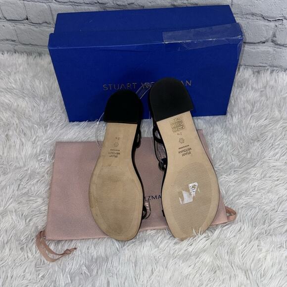 #STUART WEITZMAN Balls Of Fire Sandals Black 36 NEW - Picture 7 of 7